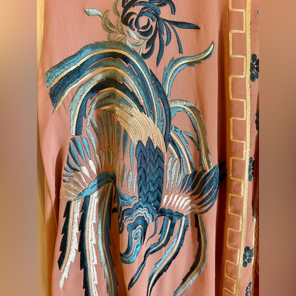 ASOS faux-wrap embroidered dress, very good condition, worn once - Picture 3 of 6